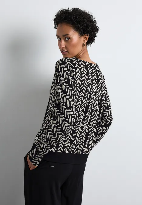 Jaquard-Shirt Black