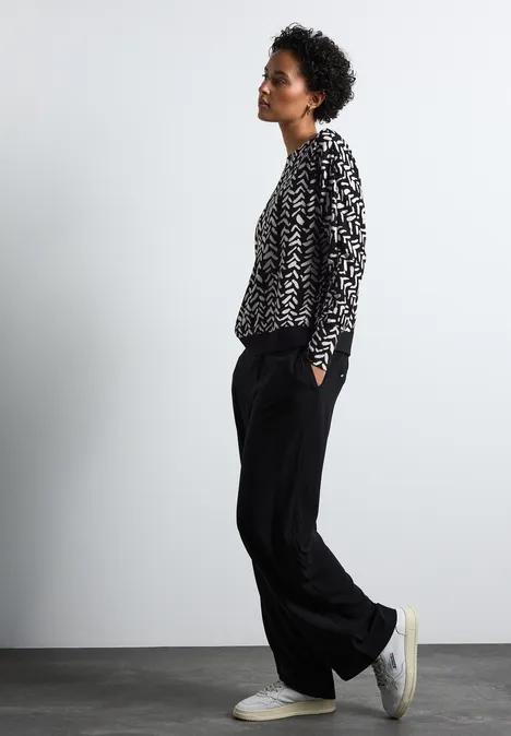 Jaquard-Shirt Black