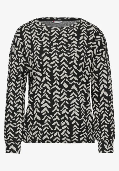 Jaquard-Shirt Black