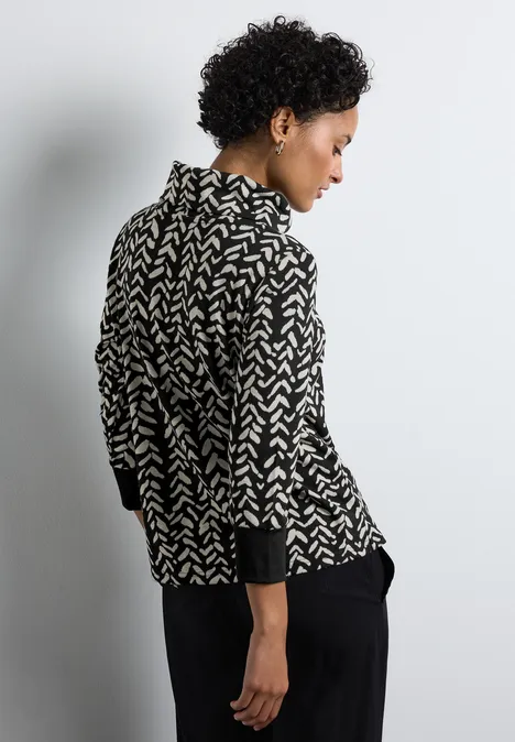 Jaquard-Shirt Black