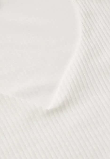 Shirt mit Herzausschnitt off white