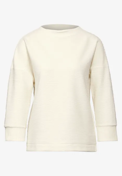 T-shirt en velours côtelé lucid white