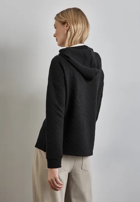 Hoodie avec structure Black