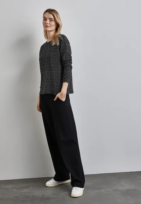 Bedrucktes Ottoman Shirt Black