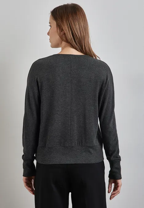 Shirt mit Glitzer-Details anthracite melange