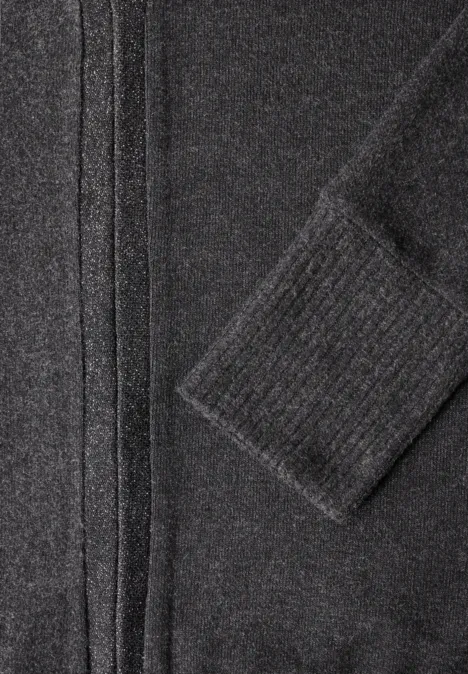 Shirt mit Glitzer-Details anthracite melange