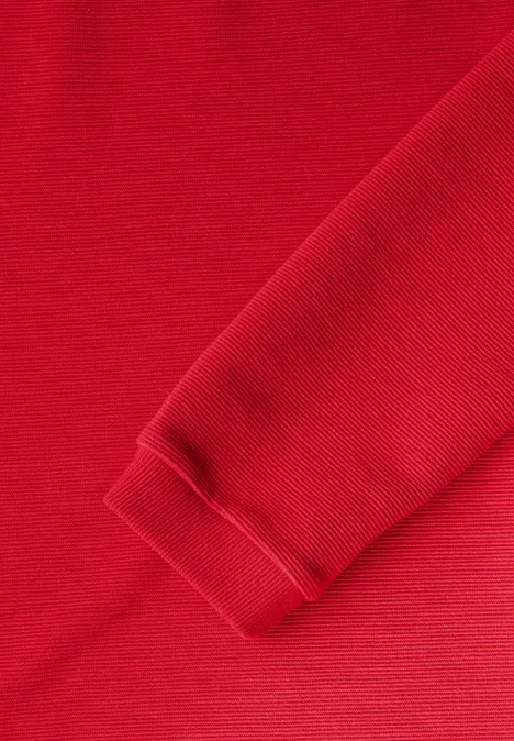 Turtleneck Struktur-Shirt autumn red