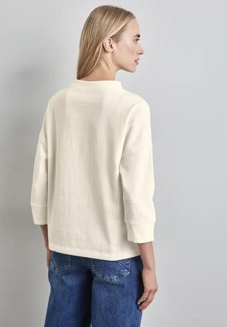 Strukturshirt lucid white