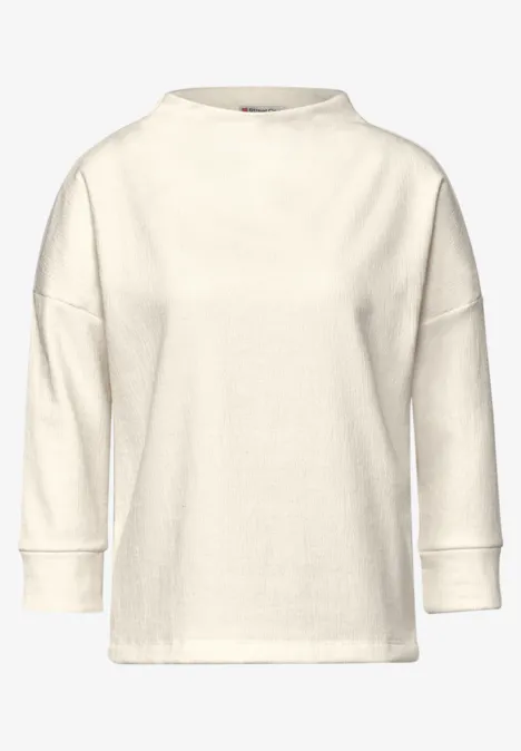 Strukturshirt lucid white