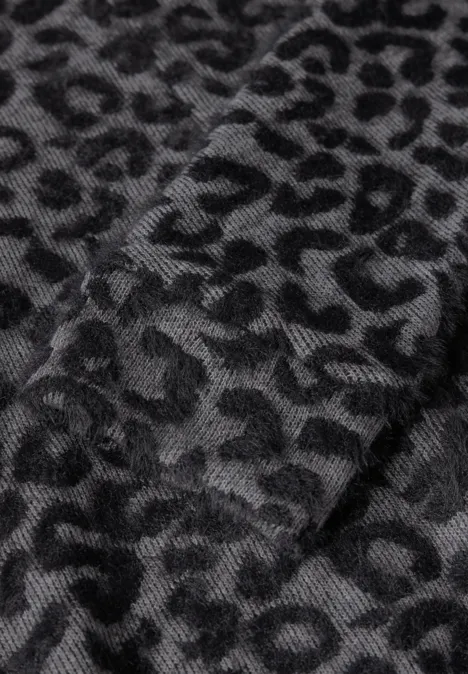 Shirt mit Leo-Muster gravel grey mel.