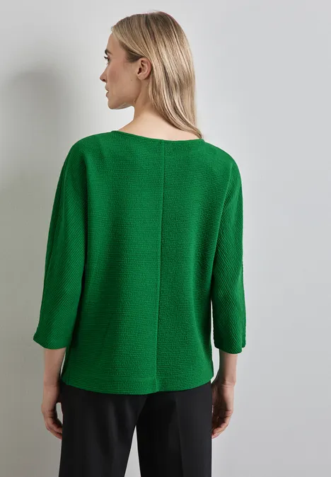 Shirt mit feiner Struktur vibrant green
