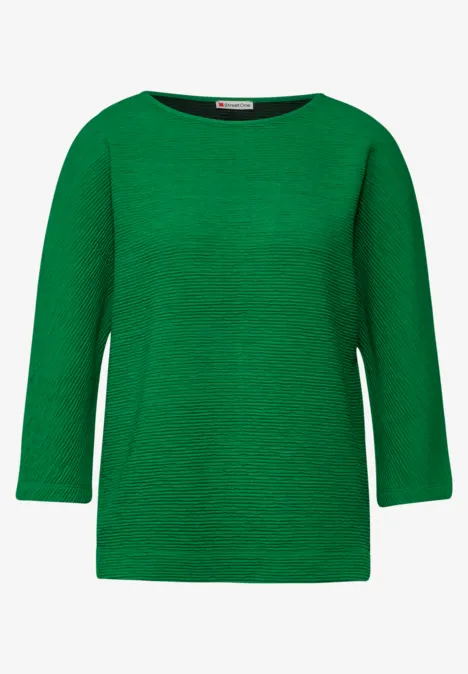 Shirt mit feiner Struktur vibrant green