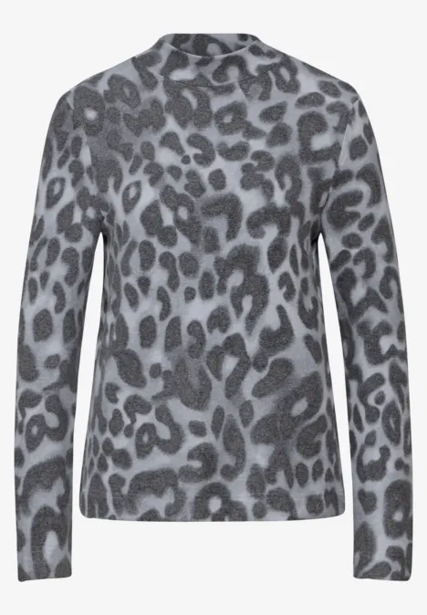 Bedrucktes Shirt echo grey