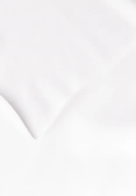 Shirt met hartvormige halslijn off white