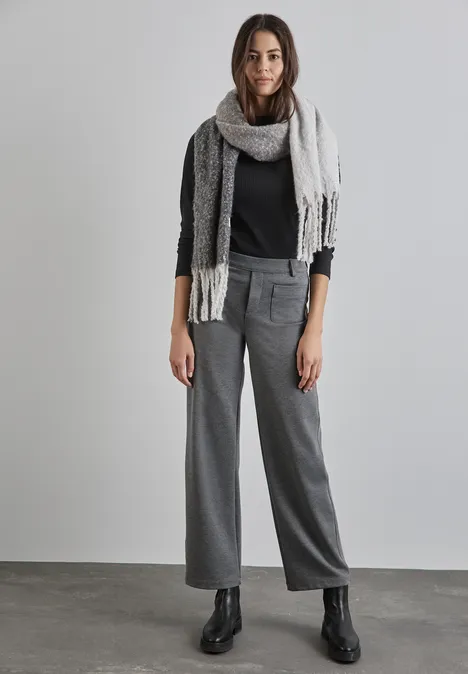 Shirt mit Rippstruktur Black