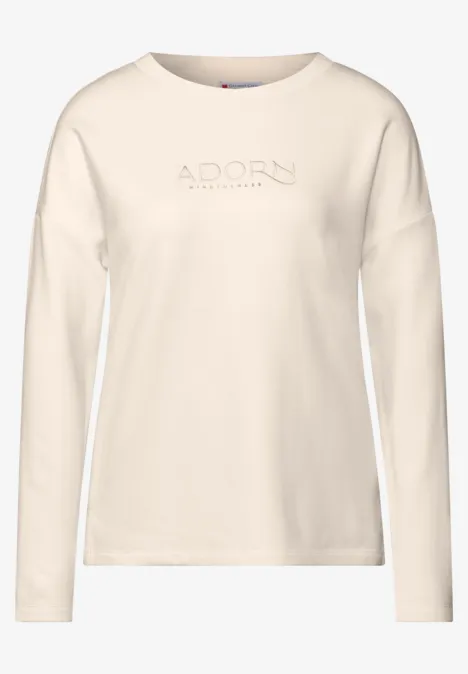 T-shirt avec inscription lucid white
