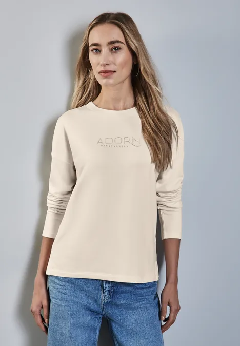 T-shirt avec inscription lucid white