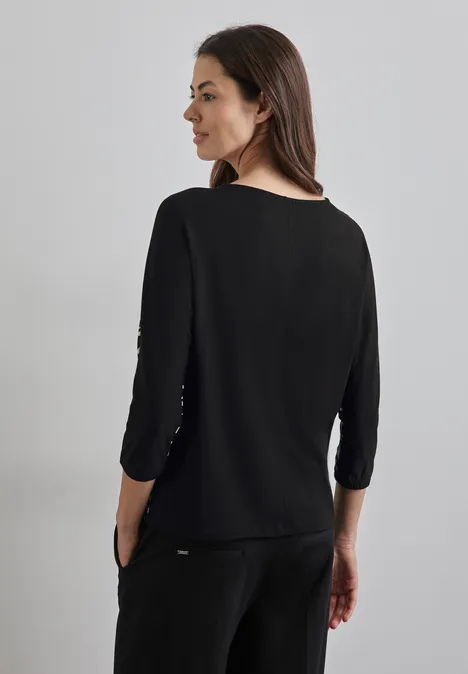 Bedrucktes Shirt Black