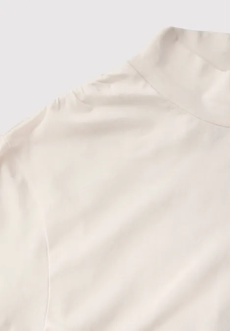 Shirt mit geraffter Schulter lucid white