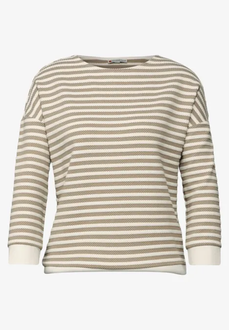 Gestreiftes Shirt honey sand