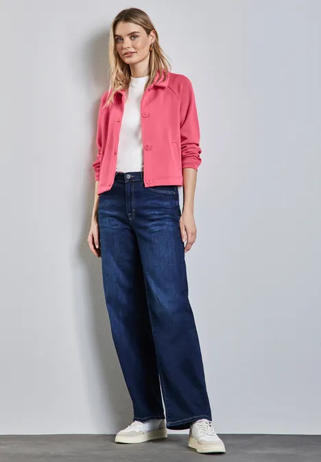 Silk-Look Jacke sugar coral