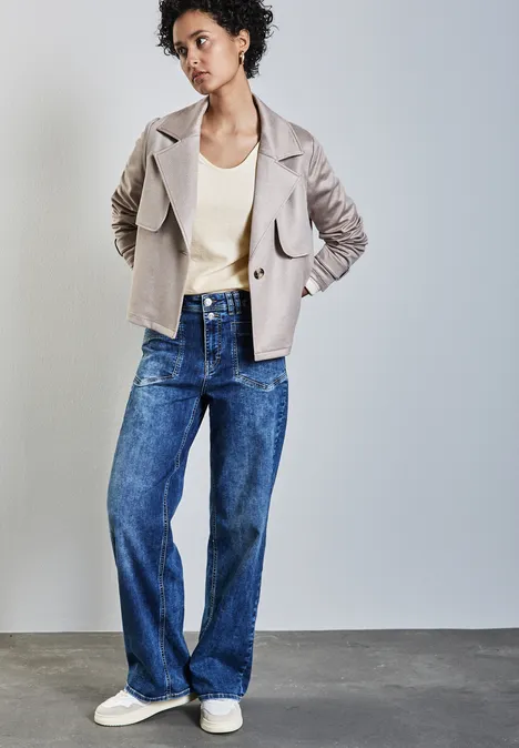 Shirt met een fijne textuur lucid white