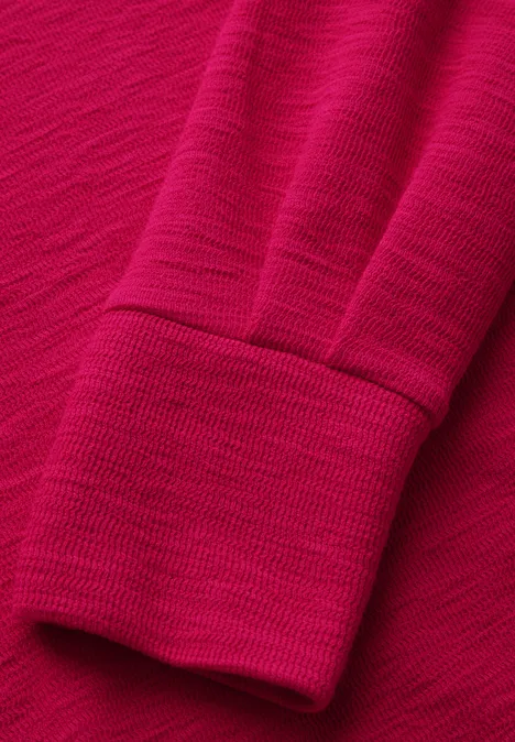Shirt mit feiner Struktur power berry
