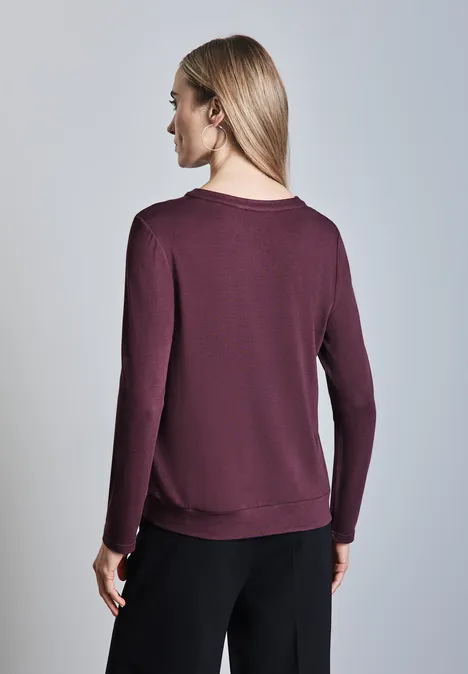 Jersey-Shirt mulberry red