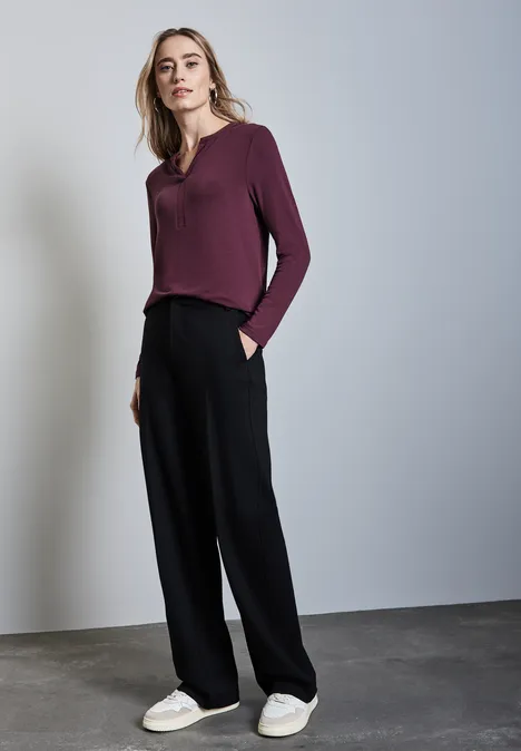 Jersey-Shirt mulberry red