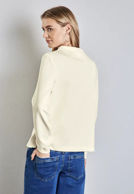 Silk-Look Shirt lucid white