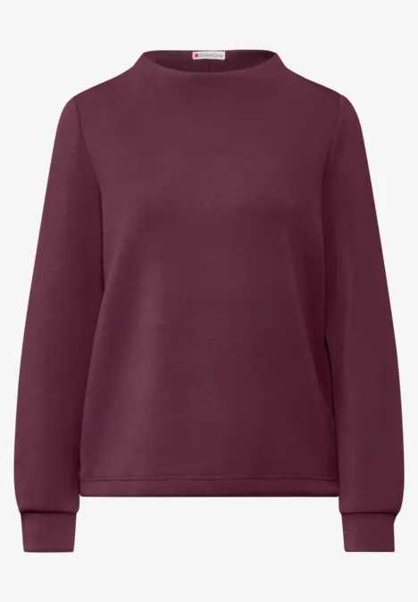Silk-Look Shirt mulberry red