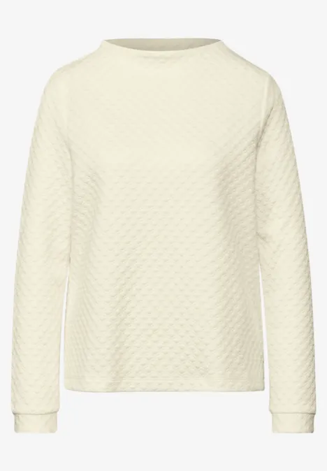 Strukturshirt lucid white