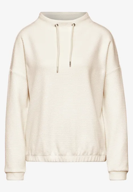 Shirt mit Turtleneck lucid white