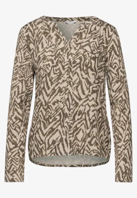 Bedrucktes Shirt honey sand