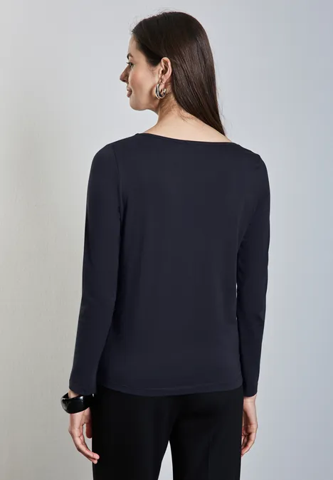 Softes Langarmshirt deep blue