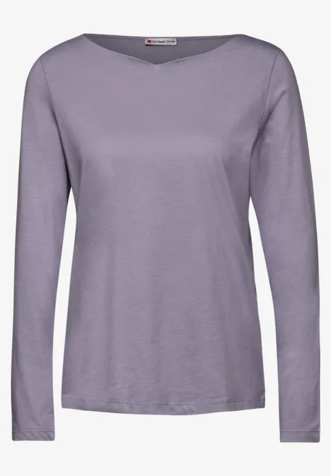 Softes Langarmshirt wisteria purple