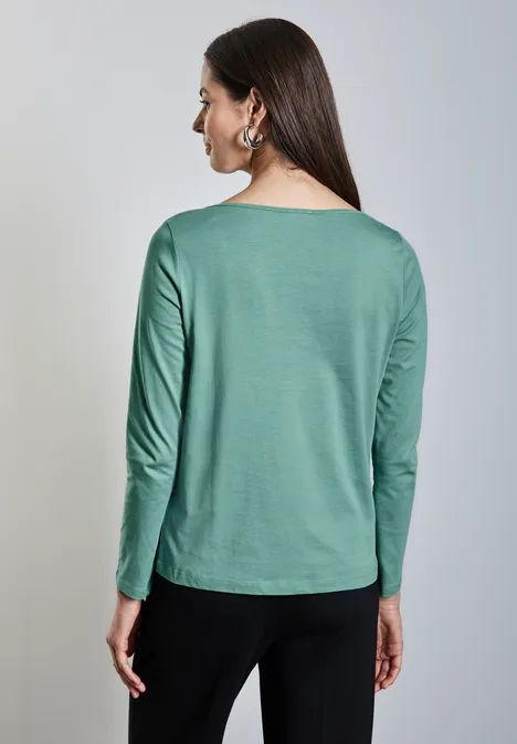 Softes Langarmshirt sunlit green
