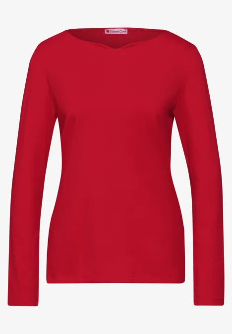 Softes Langarmshirt glory red