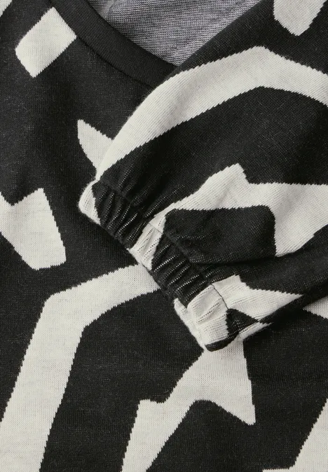 Kuscheliges Jaquard Shirt Black