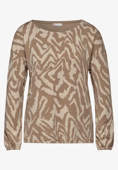 Kuscheliges Jaquard Shirt honey sand