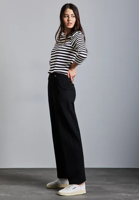 Gestreiftes Shirt Black