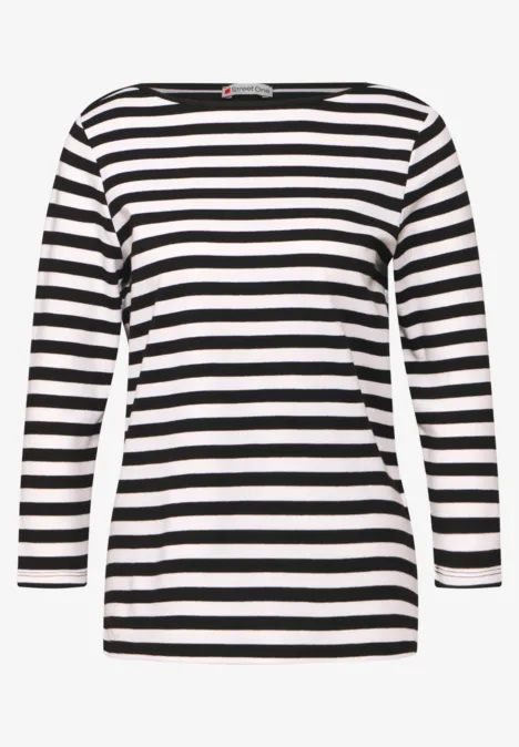 Gestreiftes Shirt Black