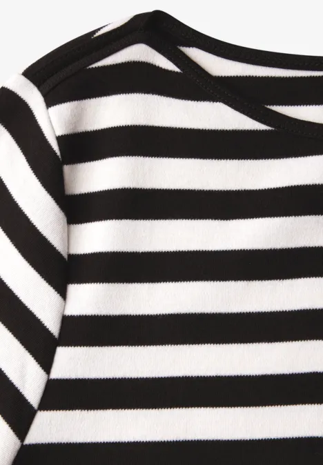 Gestreiftes Shirt Black