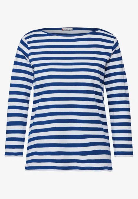 Gestreiftes Shirt dodger blue