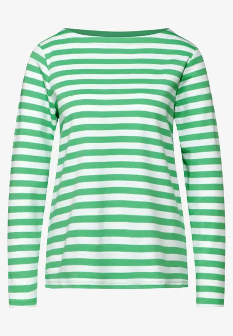 Gestreiftes Shirt tendril green Gestreiftes Shirt tendril green