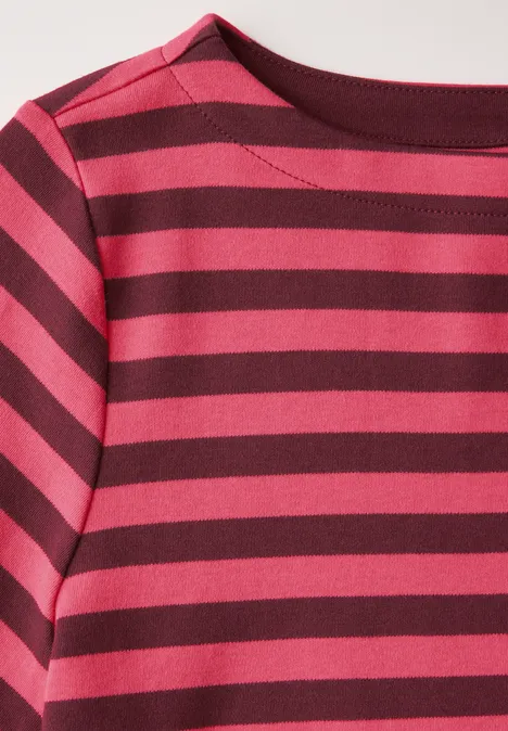 Gestreiftes Shirt mulberry red