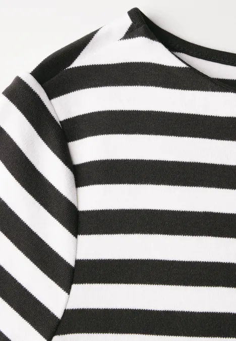 Gestreiftes T-Shirt Black
