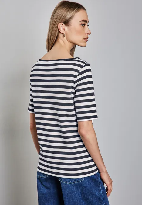 Gestreept shirt deep blue