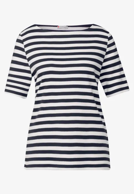 Gestreept shirt deep blue