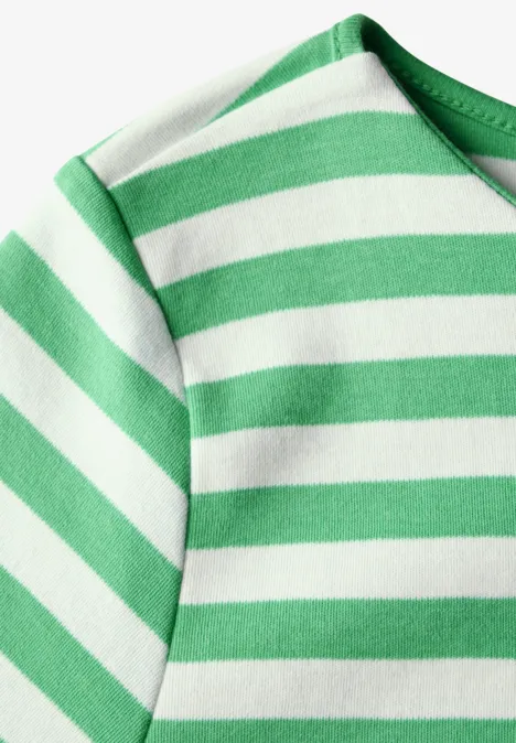 Gestreiftes T-Shirt tendril green
